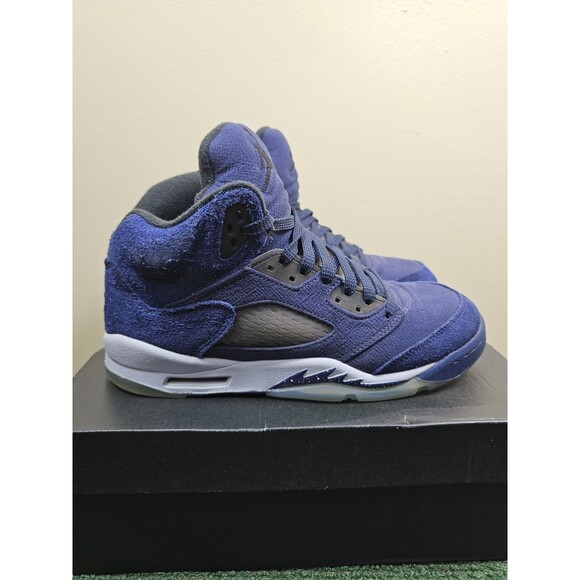 Size 7Y 8.5W - Air Jordan 5 Retro SE GS Midnight Navy FN5452-400 Georgetown - Picture 1 of 14